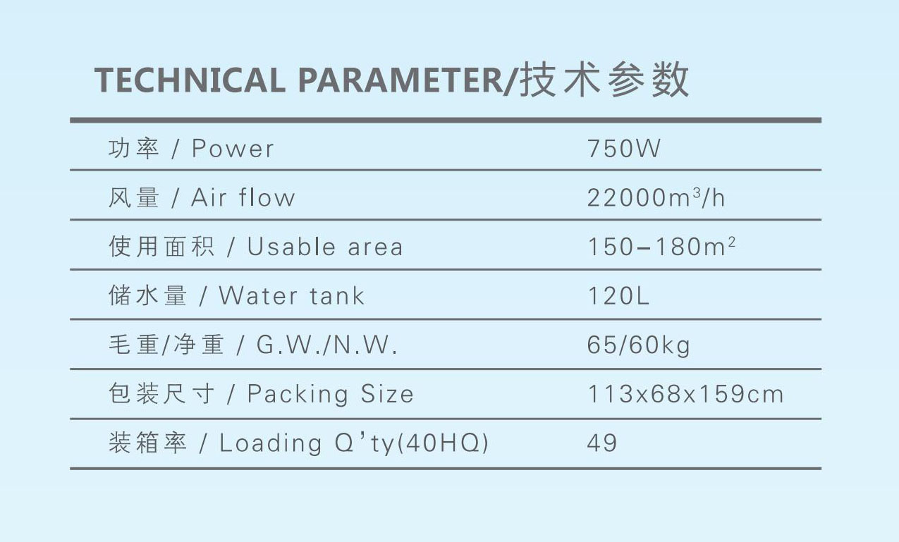 YL220移動式冷風機